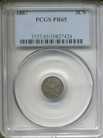 1867 PCGS PR65 CAC!